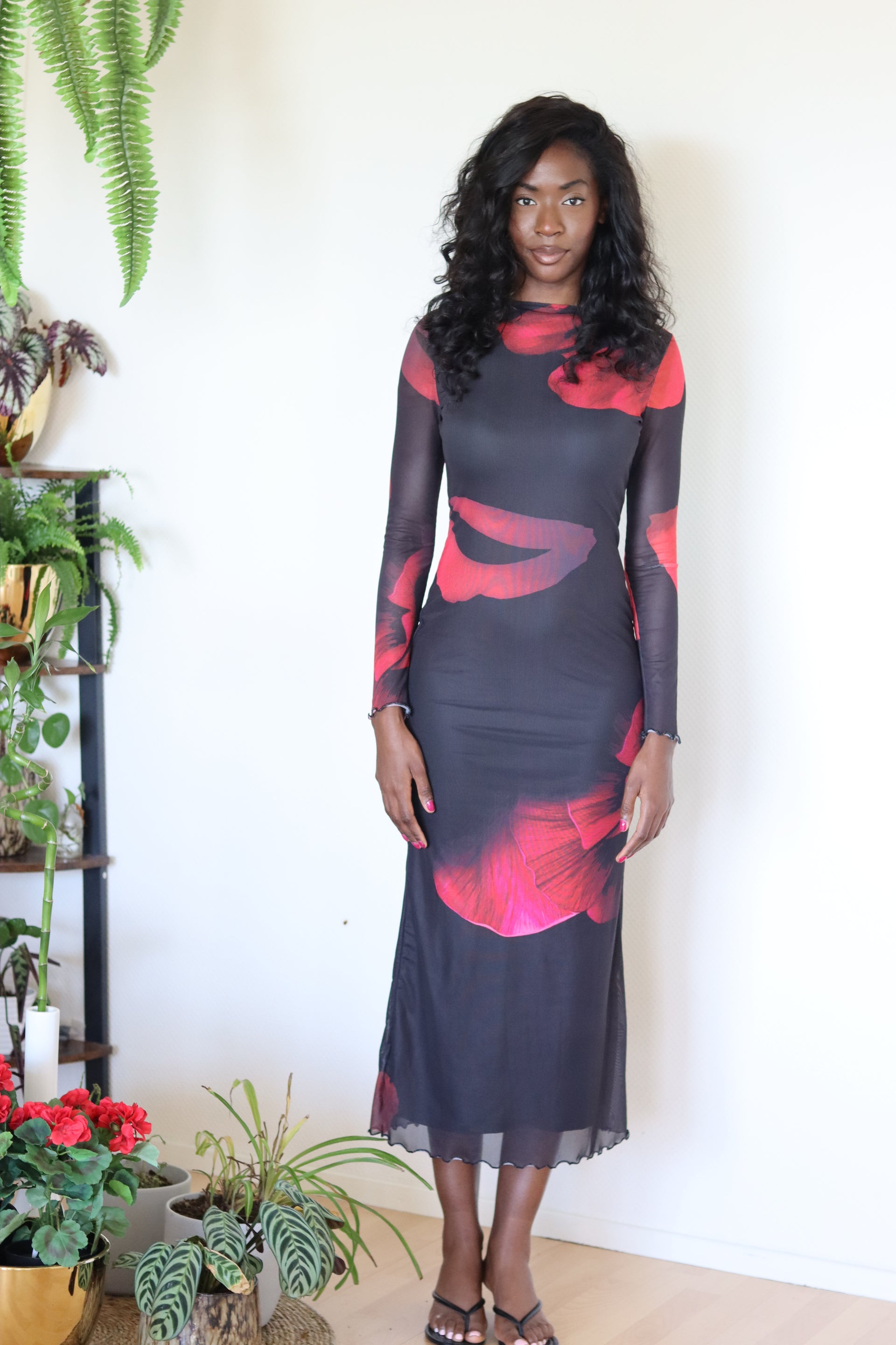 boat neck mesh maxi dress Elegant Boat Neck Tie-Dye Mesh Dress – MODEST FEMME